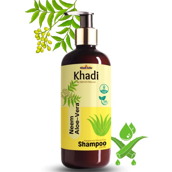 Buy KHADI Neem & AloeVera Ayurvedic Shampoo Hair Fall Protect