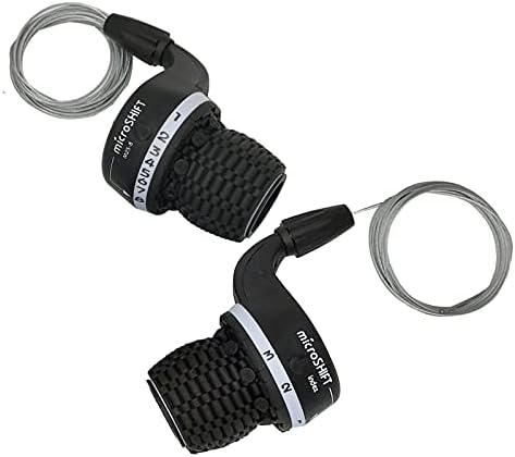 Microshift MTB Bike Bicycle Twist Grip Gear MS25-8 Shifters 3X8 Speed DIP Compatible for Shimano