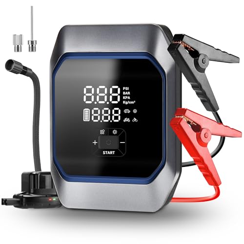 UABRLA Booster Batterie Voiture 4000A, Démarreur et Compresseur