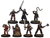  Grinning Gárgola - Ravens Revenge 7 Pack - 28mm Blanco Metal Mesa Fantasy RPG Miniaturas - Figuras de personaje de jugador pintables - DnD Icons of the Citadel Dungeons and Dragons Minis