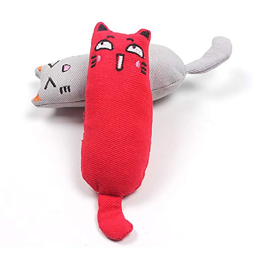 Legendog 5Pcs Catnip Toy, Cat Chew Toy Bite Resistant Catnip Toys For Cats,Catnip Filled Cartoon Mice Cat Teething Chew Toy #TOP5