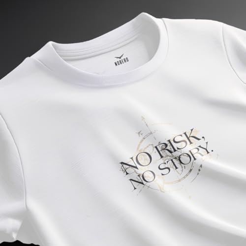 Image of Nobero Men's Regular Graphic Printed T-Shirt for Men | Soft Cotton | Classic Fit | Printed Casual Tshirt for Men