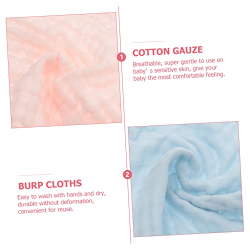 Girl Burp Cloths 3pcs Baby Washcloths Soft Face Towel Newborn Saliva Towel Cotton Gauze Comfortable Breathable Easy to Clean3