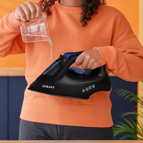 Sokany Seramik Tabanlı Buharlı Ütü 350ml Su Hazneli SK-11036