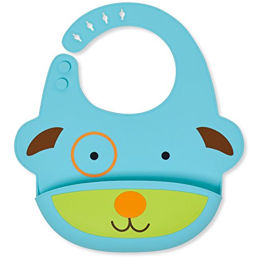 Skip Hop Silicone Bib: Fold & Go Baby Bib, Dog