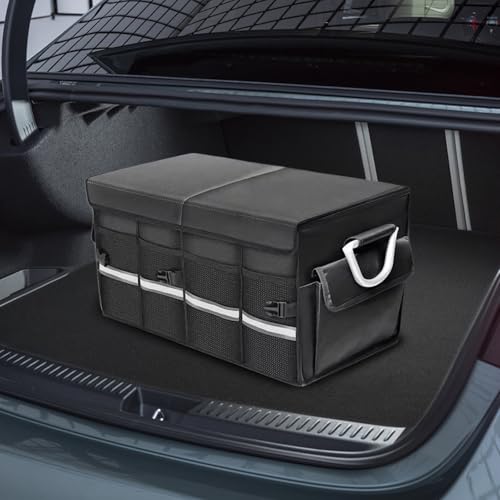 Organisateur de coffre de voiture robuste et pliable à compartiments - 6