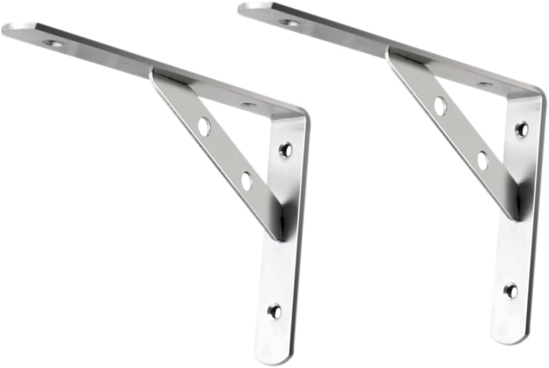 Wall Support Bracket,Shelf Brackets Heavy Duty,Tripod Floating Shelf Bracket Shelf Support Brackets Corner Shelf Stand Storage Shelves Heavy Duty(20X13X2.5CM)