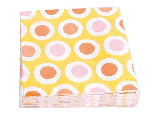 20 Yellow 3 Ply Paper Napkins 33cmx33cm Afternoon Tea Party Serviettes RM551870