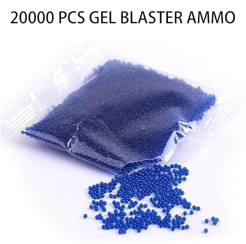 20000Pcs Gel Blaster Ammo,7-8mm Gel Balls for Blaster Bullets,Refill Gels Gun Ammo Biodegradable Stress Relief Decorative Water Ball Toy Pellet for Teenagers Adults Automatic Guns Filling Vase - Image 3