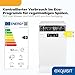Exquisit Geschirrspüler | 9 Maßgedecke, Energieklasse D, 49 dB Geräusch | Startzeitverzögerung, Aquastop, Mehrfach Wasserschutz, höhenverstellbarer Oberkorb, Edelstahl-Bottich | GSP9109-450D weiss