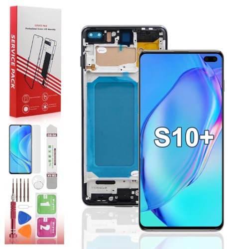 Suprescreen LCD for Galaxy S10 Plus Screen Replacement with Frame