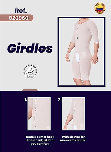Fajitex Men's Fajas Colombianas Para Hombre Abdomen, Chest, Back, Arms And Legs Shaping Girdle Full Body 026960 #TOP3