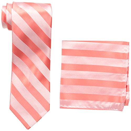 Cravate corail haut de gamme Stacy Adams en tissage jacquard texturé pour homme
