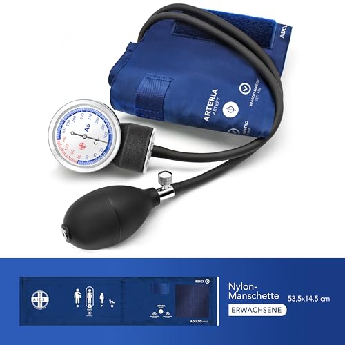 AIESI® Professionelles manuelles Blutdruckmessgerät für Erwachsene ohne Stethoskop PRECISION A...