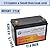 12V 100AH Lithium Battery,5000+ Deep Cycle LiFePO4 Battery with Built-in 100A BMS fit for Home Storage,Trolling Motor,RV,Off-Grid System,Solar Power System,Marine