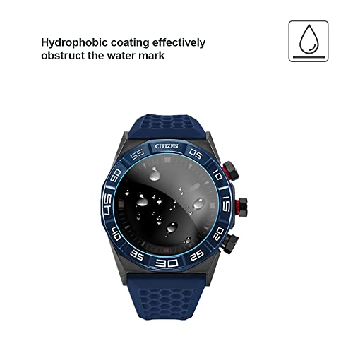 Mihence 3Pcs) Compatible For Citizen Cz Smart Hybrid Watch Screen Protector, 9H Anti-Scratch Premium Real Tempered Glass Protector Smartwatch 44Mm Stainless Steel thumb #7