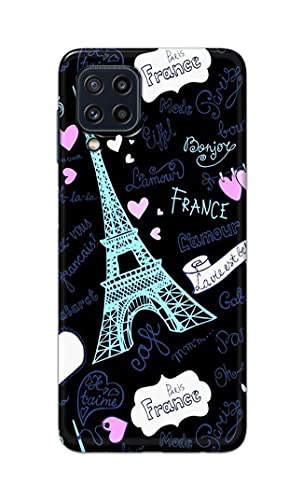 Image of PRINTFIDAA Lovers Famous Place Eiffel Tower in Paris Printed Designer Hard Back Case Cover for Samsung Galaxy M32 (4G) / Samsung F22 (4G) -(SF) MVN1003