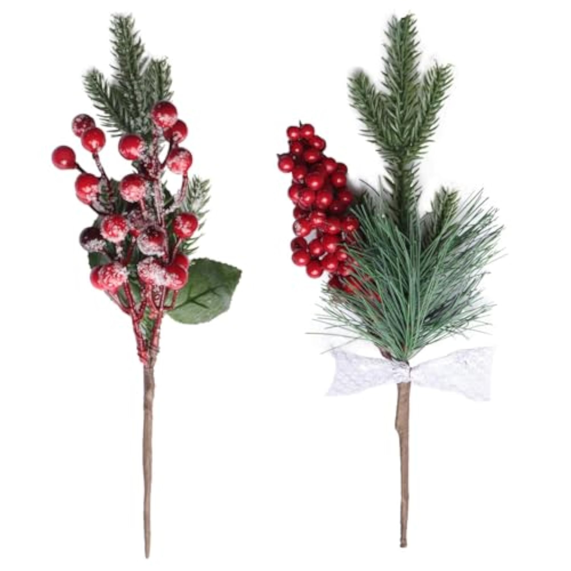 Artificial Berry Picks for Christmas Decorations, DIY Crafts