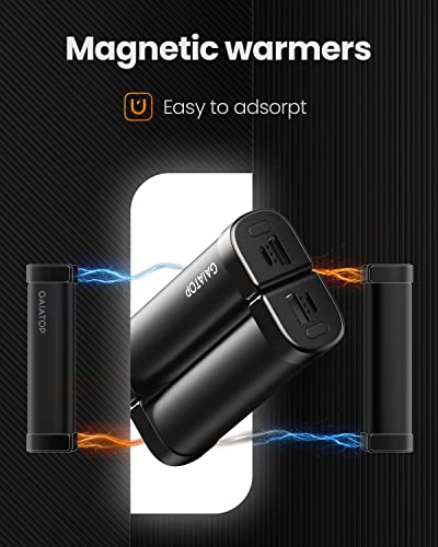 Gaiatop Hand Warmers Rechargeable, Magnetic 2 Pack Electric Hand Warmer, 10000Mah All-Around Heating Usb-C Handwarmers Portable Power Bank, Hunting, Golf, Men Women, Arthritis #TOP4