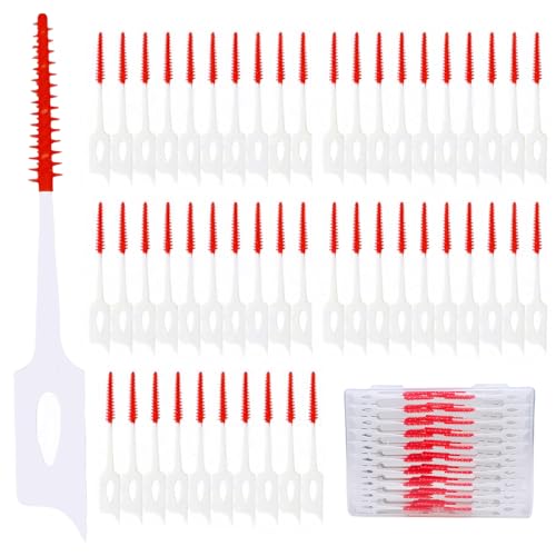 Image of 300 Pack Dual-Use Interdental Brushes,Disposable Dental Picks