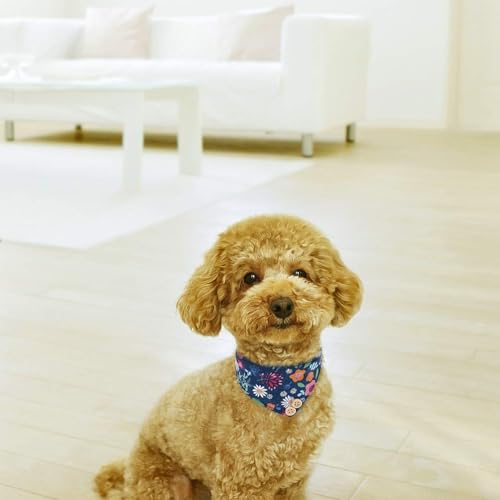 Image of EXPAWLORER Dog Collar and Leash Set - Classic Plaid Dog Bow Tie and Dog Bandana Collar with Bell, Dog Leash Tangle Free, Adjustable Collars for Small Medium Large Dogs Cats, Holiday Ideal Gift