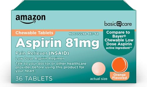 Amazon Basic Care Low Dose Aspirin 81 mg...