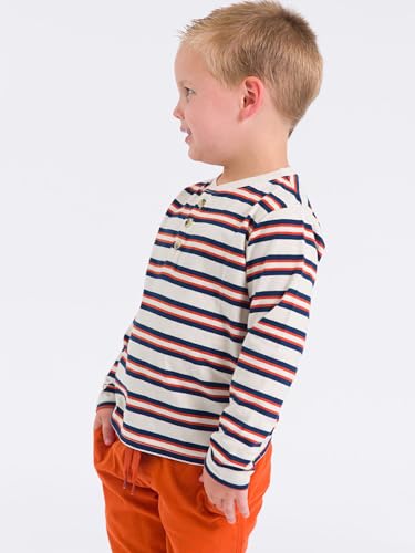 Image of RUGGEDBUTTS Baby /Toddler Boys Long Sleeve Henley Tee - Knit Henley Shirt