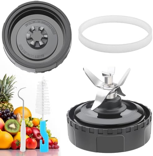 1-Pack 6 Fins Male Extractor Blade Assembly for Ninja Blender Replacement Parts, 3.35in/8.5cm Blender Blade Compatible with Ninja Blenders Auto iQ BL660 BL770 BL780 303KKU, Only Fit for 16oz Cups