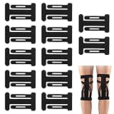 12 Stück Knie Tape Kinesiologie Tape Knietape Kinesiotapes knie hypoallergen vorgeschnitten Kinesiologie Bandage – Sport Tapes Physio Tape für Tennisarm & Fitness allen Sportarten(Nero)