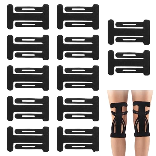 12 Stück Knie Tape Kinesiologie Tape Knietape Kinesiotapes knie hypoallergen vorgeschnitten Kinesiologie Bandage – Sport Tapes Physio Tape für Tennisarm & Fitness allen Sportarten(Nero)