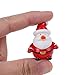 OBANGONG Christmas Miniature Ornaments Kit with Resin Snowmen,Reindeer,Santa Clause,Xmas Tree Fairy Garden Dollhouse Decoration