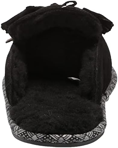 MUK LUKS Leather Goods Women's Cosette Mule Slipper, Ebony, 6 | Image 2