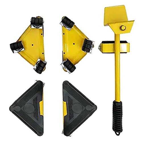 Ruedas para mover muebles un elevador de muebles con 4 deslizadores giratorios de 360 ​​grados. Ruedas robustas para muebles con un peso máximo de 300 kg Cover
