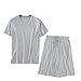 Conjunto De Camiseta De Pijama De Primavera Y OtoñO para Hombre, Pantalones Cortos De Manga Corta, Ropa para El Hogar, Pijamas De Ropa Deportiva Informal, Delgados