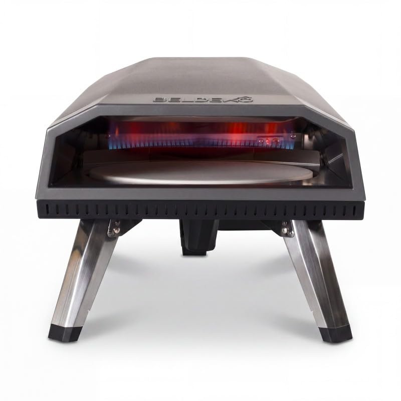 BELDEKO Four à Pizza Gaz DIEGO Pierre Tournante 400°C - Marque Française