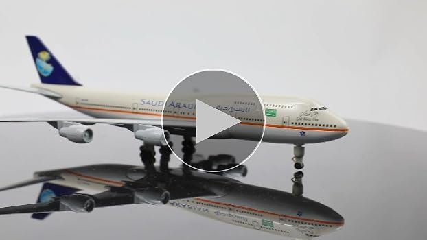 Amazon.com: QIYUMOKE 747 1/300 Scale Airplane Model Saudi