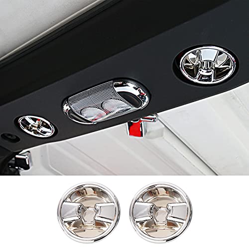 SQQP Roof Top Mounting Knob Screw Decoration Cover for 2007-2018 Jeep Wrangler JK JKU 2/4 Door Interior Accessories(Chrome)