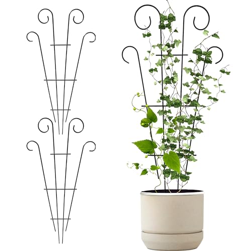 3 Stück Mini Topfpflanzen Rankgitter, Kleines Gartengitter Aus Metall, Topfpflanzen Pflanzenspalier, Kleines Metallspalier, Pflanzengitter Für Kletterpflanzen, Geeignet Für Mondblumen, Rosen