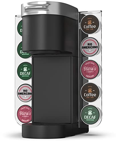 Galvanox Acrylic K-Cup Holder For Single Serve Keurig Machines - Easy Pod Access Organizer For K Cups - Space Saving Modern Display, Holds 10 Pods (K-Mini/Plus/K Slim Coffee Maker And More) #TOP7