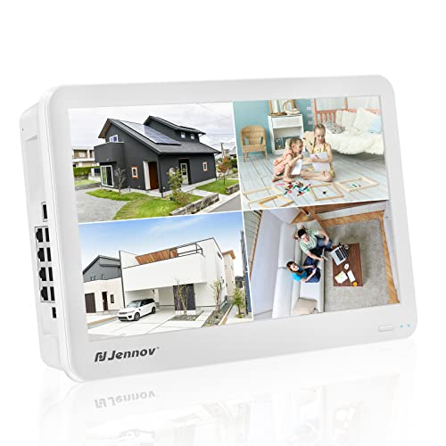 4K 8CH Network Video Recorder with Screen, Jennov 8CH POE NVR (8MP/5MP/4MP/3MP/1080P), Supports up to 8 x 8MP/4K IP Cameras, 