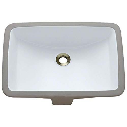 Mr Direct U1913-W Sink Undermount Porcelain Bathroom White #TOP15
