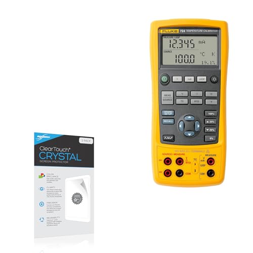 BoxWave Screen Protector Compatible With Fluke 724 - ClearTouch Crystal (2-Pack), HD Film Skin - Shields From Scratches