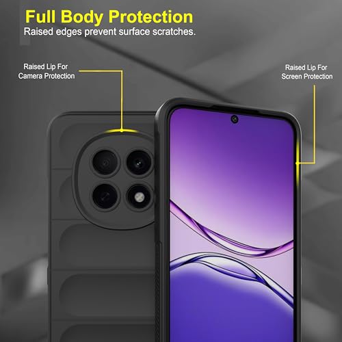 Image of Zapcase Back Case Cover for Oppo F29 Pro 5G | Compatible for Oppo F29 Pro 5G Back Cover | Liquid Silicon Magic Case with Camera Protection | Black