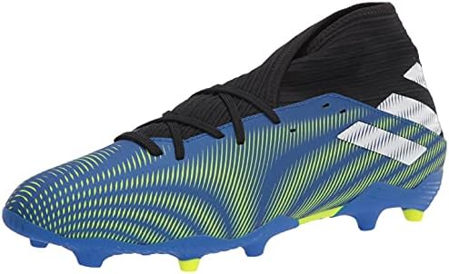 adidas Men's Nemeziz .3 Firm Ground Soccer Shoe, Team Royal Blue/White/Solar Yellow, 12