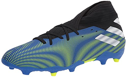 adidas Men's Nemeziz .3 Firm Ground Soccer Shoe, Team Royal Blue/White/Solar Yellow, 13