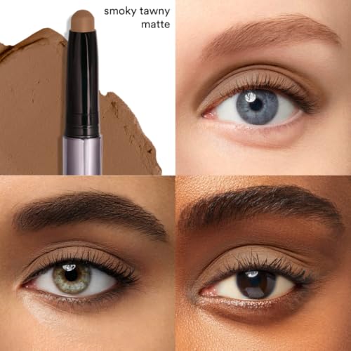 Image of Julep Eyeshadow 101 Cream-to-Powder Waterproof Eyeshadow Stick - Smoky Tawny Matte - Long-Lasting, Buildable, Crease-Proof, Cruelty Free, Matte Finish with Built-In Smudger