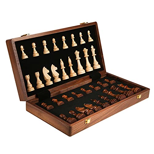 yunyun Einzigartiges Chess Set, Tragbares Backgammon Holz, Faltbares Spiel Aus Holz, Das Geschenken Cover