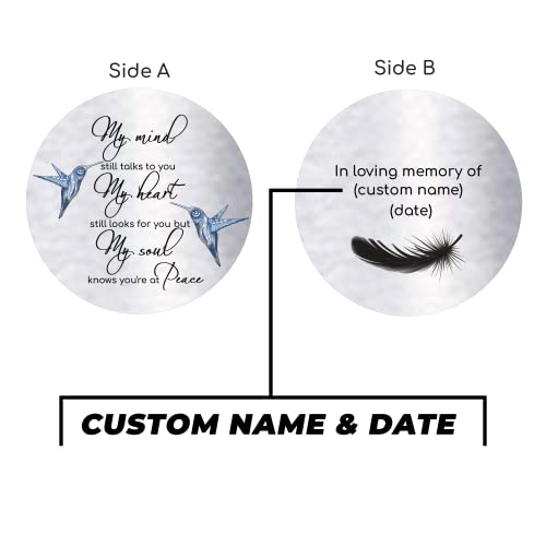 Image of ASTARIN Personalized 30 inch Bereavement Wind Chimes for Outside, Memorial Gift in Remembrance of a Loved One, Sympathy Gift for Loss of Mother Father Husband, Garden Patio Decor