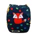 ALVABABY New Positioning and Printed Design Reuseable Washable Pocket Cloth Diaper Nappy + 2 Inserts YD68