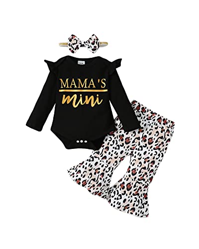 Image of HIGHUZZA Infant Baby Girl Clothes Toddler Girl Clothes Spring Outfit Newborn Girl Pant Set Cute Girl Gift